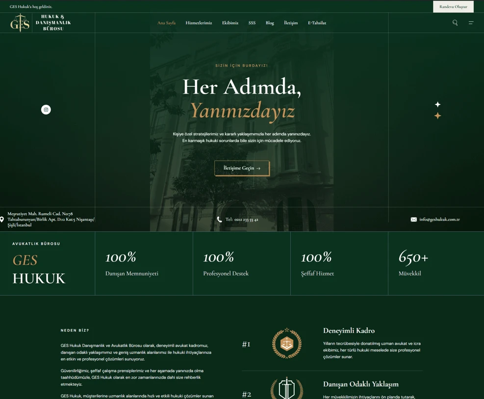 Hukuk Bürosu Avukatlık Web Sitesi web sitesi