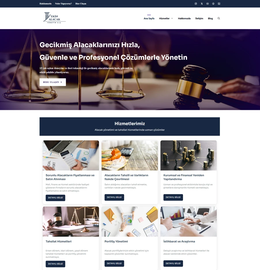 Hukuk Firması web sitesi