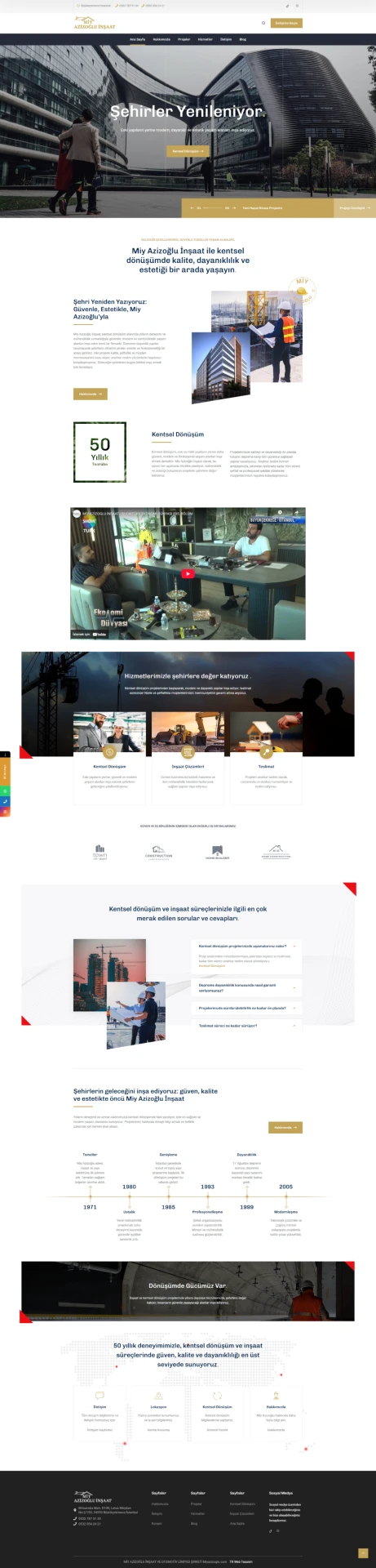 İnşaat Firması Kurumsal Web Site Tasarımı - inşaat firması web tasarım, web tasarım firması referansı. Müteahhit web sitesi, web tasarım fiyatları.