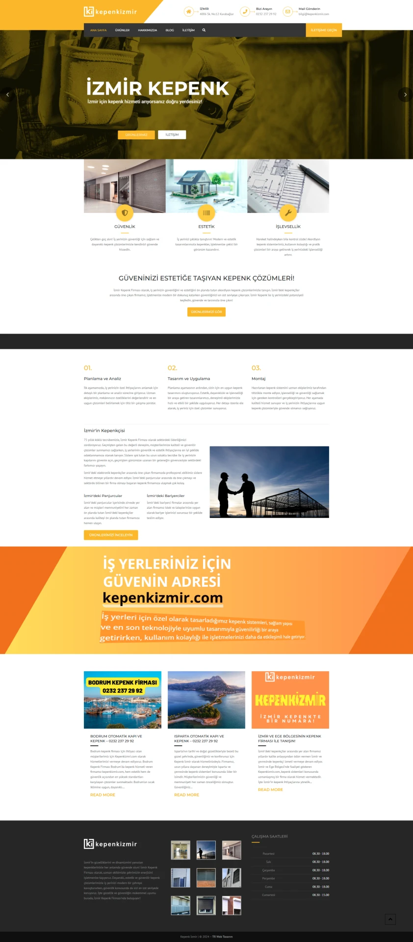 Kepenk İzmir web sitesi