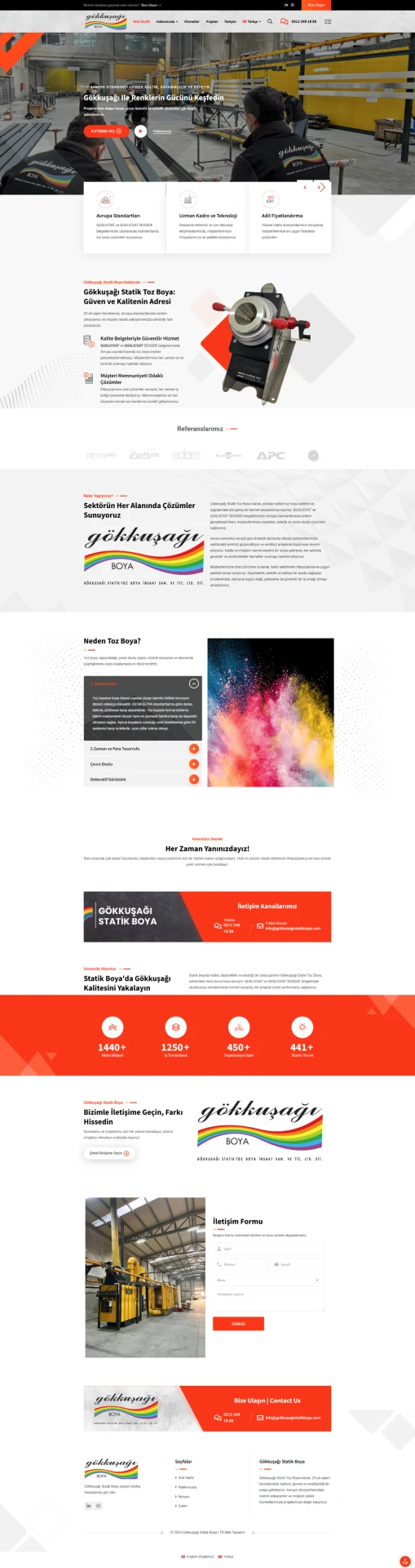 Kurumsal Web Sitesi Statik Boya web sitesi
