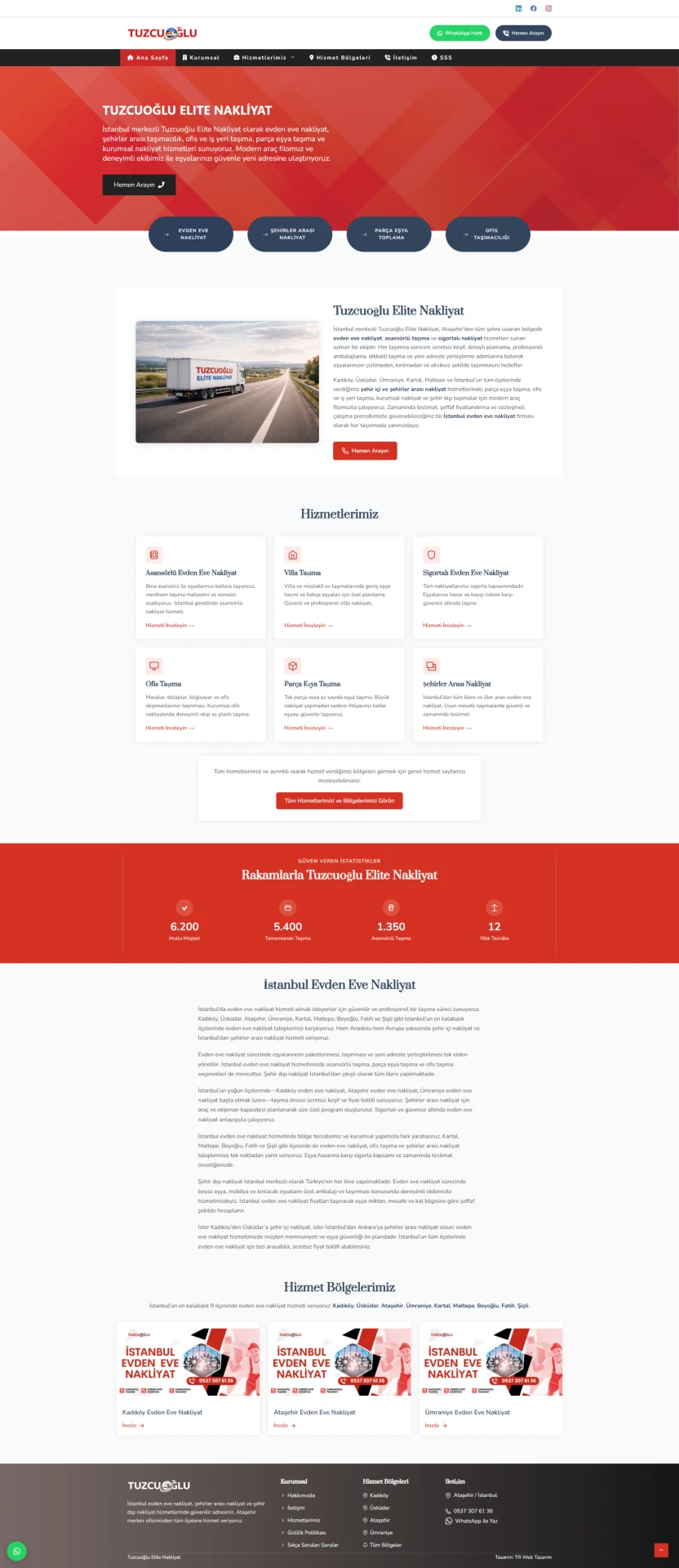 Nakliyat Firması Web Tasarımı - nakliyat firması web tasarım, lojistik web sitesi referansı. Evden eve nakliyat, web tasarım fiyatları.