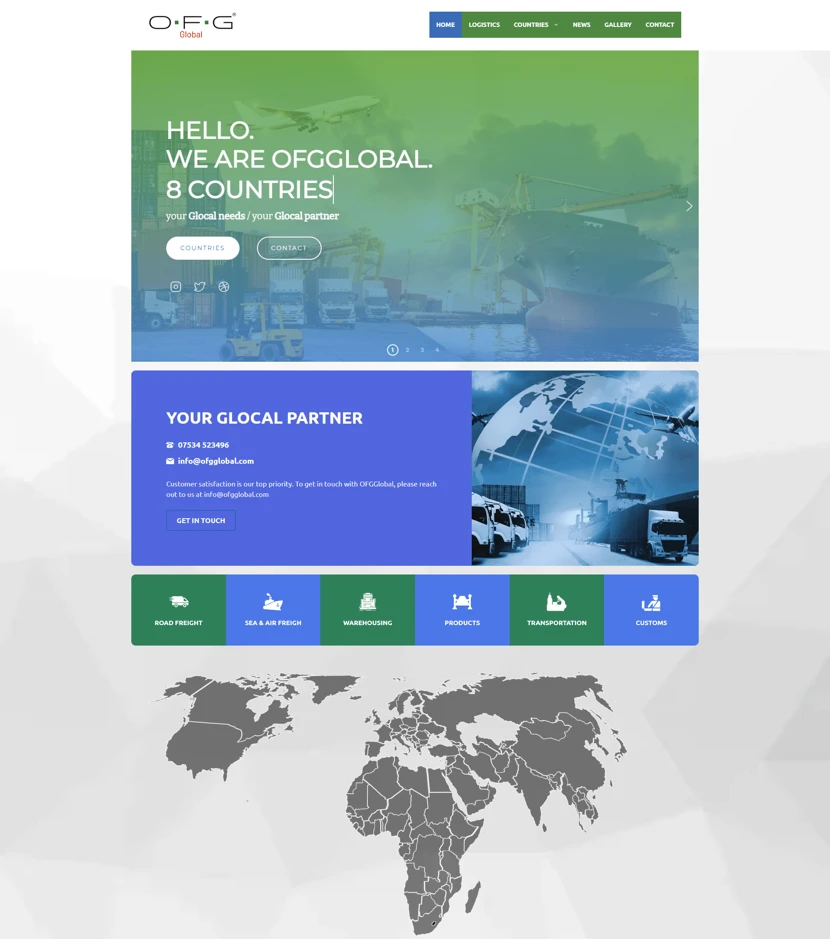 OFG Global web sitesi