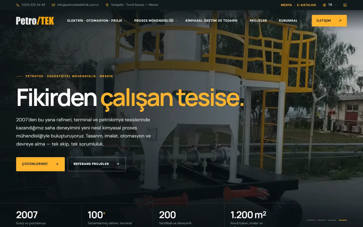 Endüstriyel Elektrik ve Otomasyon Firması Web Sitesi - kurumsal web sitesi tasarımı, web tasarım firması referansı. Kurumsal kimlik, web tasarım fiyatları.