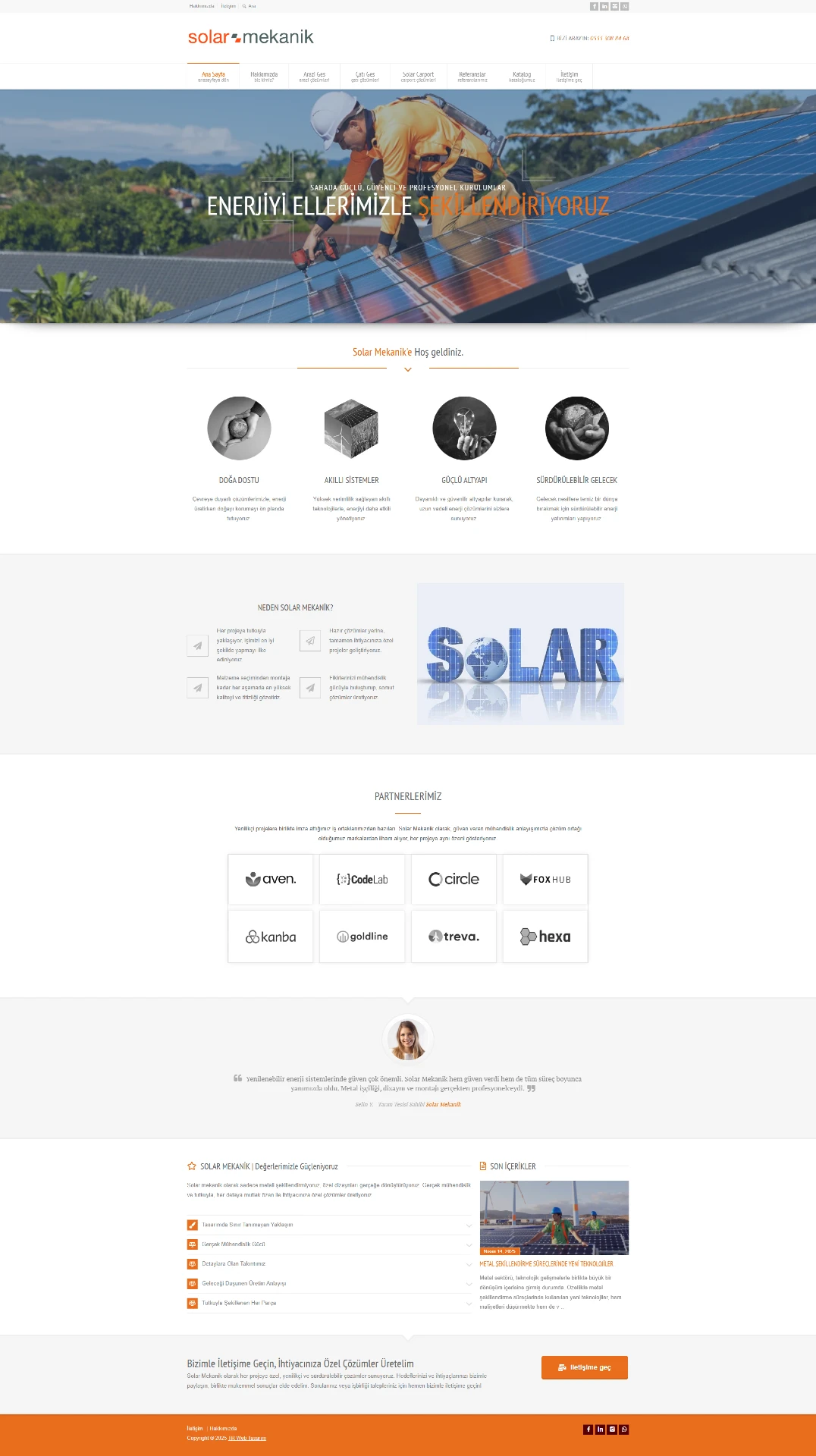 Enerji Firması Web Tasarımı web sitesi